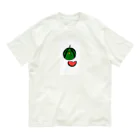 shiro080のすいかさん。 Organic Cotton T-Shirt