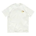 まこーた商店📦の三毛猫ニャン(ワン)ポイントコットンTシャツ【Nuku nuku...】 Organic Cotton T-Shirt