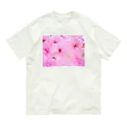 nu.のdouble cherry blossom オーガニックコットンTシャツ