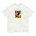 zombie6824のバきゅーんウサギ落書きバージョン Organic Cotton T-Shirt