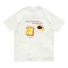 Draw freelyのいつもの朝食　洋 オーガニックコットンTシャツ