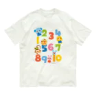 Illustrator イシグロフミカのすうじ Organic Cotton T-Shirt