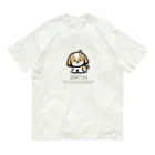 ぽんずのLovelyシーズー犬グッズのかわいいシーズーのイラスト入りシンプルTシャツ オーガニックコットンTシャツ