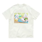 くまきちショップやさんのバーガーやさん Organic Cotton T-Shirt