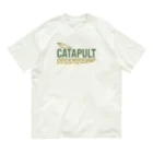 kimchinのカタパルト CATAPULT ロゴ オーガニックコットンTシャツ