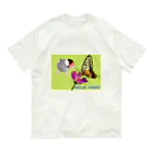 KINAKOLab@SUZURIの文鳥と蝶 オーガニックコットンTシャツ