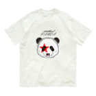 田中ザビエル世界のどうぶつのメタルヘッドパンダ オーガニックコットンTシャツ
