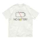 StudioチャカののNO BATTERY Organic Cotton T-Shirt