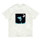 011sanukiの深夜　イルカ オーガニックコットンTシャツ