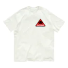 PB.DesignsのFRAGILE HEART -red- オーガニックコットンTシャツ