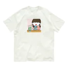 さかもとこのみのグッズやさんのクリームソーダと女の子 オーガニックコットンTシャツ