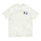 たはらともみのアルファベットどうぶつ　N　ナイチンゲール オーガニックコットンTシャツ