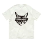 Nobigaoのアノニマス・キャット オーガニックコットンTシャツ