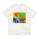 MOCCHIのカラフルショップのカラフルアニマルTシャツ🌈 オーガニックコットンTシャツ