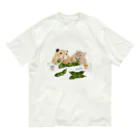 KAMAP ＆ Ricaの【KAMAP】枝豆とハムスター兄弟 オーガニックコットンTシャツ