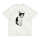 ニコニコさんのにらみネコTシャツ Organic Cotton T-Shirt