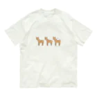 猫森ちせの鹿さんの上でスヤヤ オーガニックコットンTシャツ