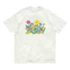 ムラカミ座公式グッズSHOPのending曲の花たち「ラッキー王」 Organic Cotton T-Shirt