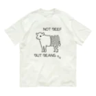 床山すずりのNOT BEEF, BUT BEANS オーガニックコットンTシャツ