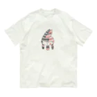 HAL-HIのクロアカネコ オーガニックコットンTシャツ