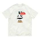 イラスト MONYAAT のラビットパンダ オーガニックコットンTシャツ