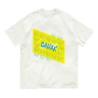 Design 784のGAHAK（画伯） SERIES - FOX オーガニックコットンTシャツ