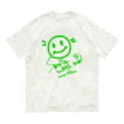 タキオン✩ライダー✩ラボのSmile with me【みどり】 Organic Cotton T-Shirt