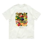 カワウソとフルーツの【forseasons】フルーツ盛り合わせ（ロゴあり） Organic Cotton T-Shirt