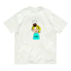 頭に乗せちゃいました。の味噌汁は母の味 Organic Cotton T-Shirt