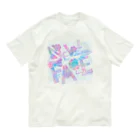 UFOchanのNewface ロゴre オーガニックコットンTシャツ