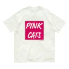 ReeminDesignのPINK CATS オーガニックコットンTシャツ