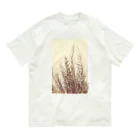 Leaves & Flowersの夕暮れ散歩|草を分け|タテ Organic Cotton T-Shirt