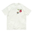 BeArtSuzumaruの旬のリンゴに刺さるイッカク Organic Cotton T-Shirt