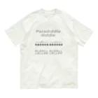 mmgrのパラディドルディドルcalm color オーガニックコットンTシャツ