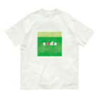 menkoiのメロンソーダLOGO オーガニックコットンTシャツ