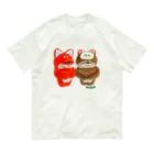 むにゅのフォッフォさんとたぬころ Organic Cotton T-Shirt