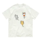 多喜の這い上がる猫たち オーガニックコットンTシャツ