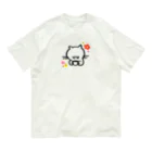 sakuriのsakuriのﾈｺﾁｬﾝとお花🐱 オーガニックコットンTシャツ