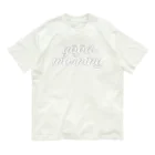 zerokichi goodsのgoodmorning・縁グレー Organic Cotton T-Shirt