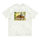 Mashioの絵画Tシャツ　部屋の絵 オーガニックコットンTシャツ