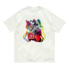 MessagEのBoxer Cats オーガニックコットンTシャツ