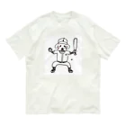 ふあもこっぺのはにかむらぶベースボール Organic Cotton T-Shirt