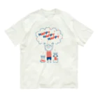 8anna storeのHAPPY HAPPY HAPPY！上を向いて笑おう！夏バージョン Organic Cotton T-Shirt