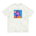 無糖 きな子のコーヒーﾋﾔｯ Organic Cotton T-Shirt