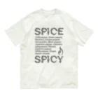 LONESOME TYPE ススのSPICE SPICY（Diagonal） オーガニックコットンTシャツ