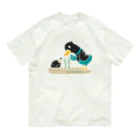 イラスト MONYAAT のネギを値切っている鴨カモかもB L Organic Cotton T-Shirt