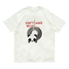 イラスト MONYAAT のズレぱんだちゃんのおこさないでねC  Organic Cotton T-Shirt