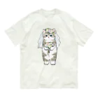 mofusandの花嫁にゃん オーガニックコットンTシャツ