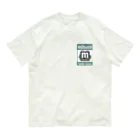 No.326のステッカーロゴ(グレー) オーガニックコットンTシャツ