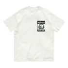 No.326のステッカーロゴ(ブラック) オーガニックコットンTシャツ